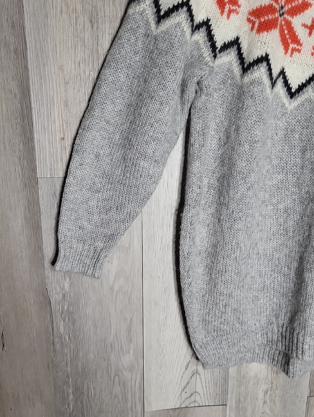 Aerie Wool Alpaca Blend Fair Isle Sweater Oversized Nordic Ski Soft‎ Womens M - Picture 4 of 8